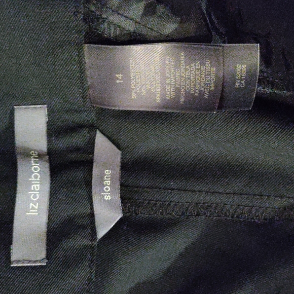 🆕 Liz Claiborne woman size 14 black trousers - Picture 3 of 3